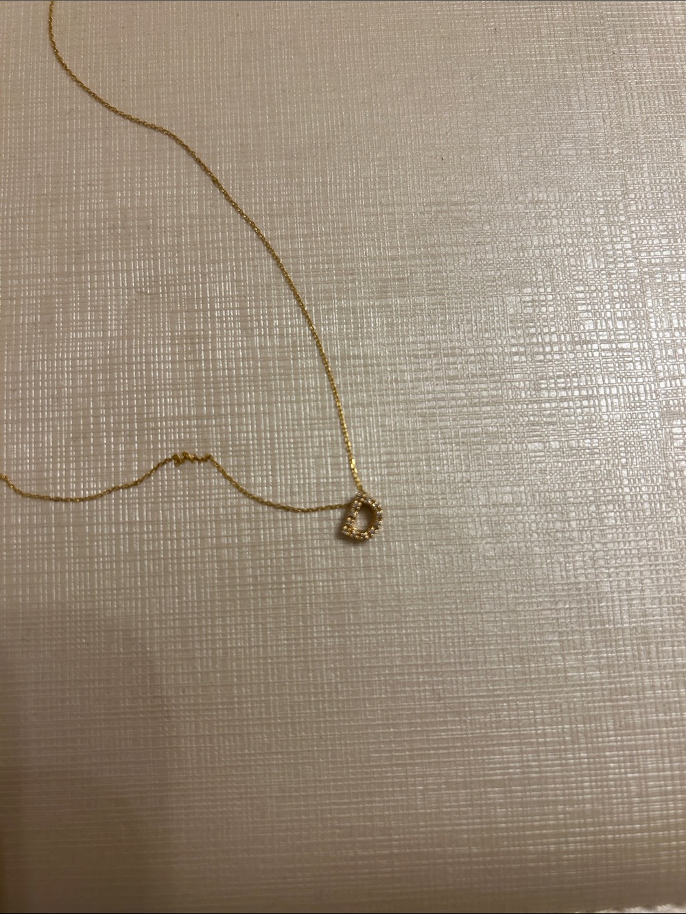 Ron Hami Letter D diamond charm